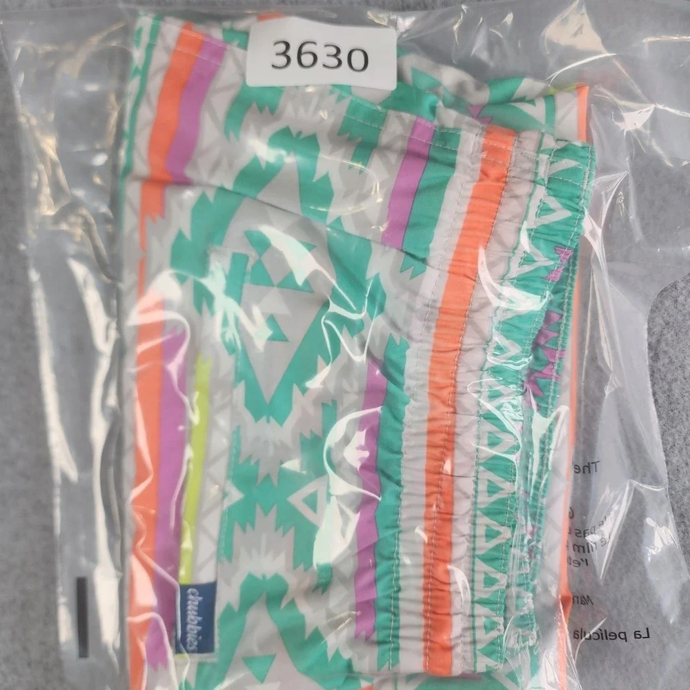 Chubbies The En Fuegos Swim Shorts Men Large 30x7 Southwest Pastel Retro Pockets